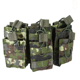 SHADOW GEAR - Triple Poche Chargeur "Stacker" M4, AK MOLLE, Flecktarn