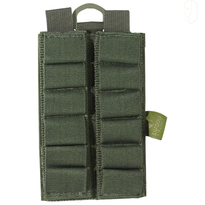 SHADOW GEAR - Double Porte Cartouches Shotgun, MOLLE, Olive Drab