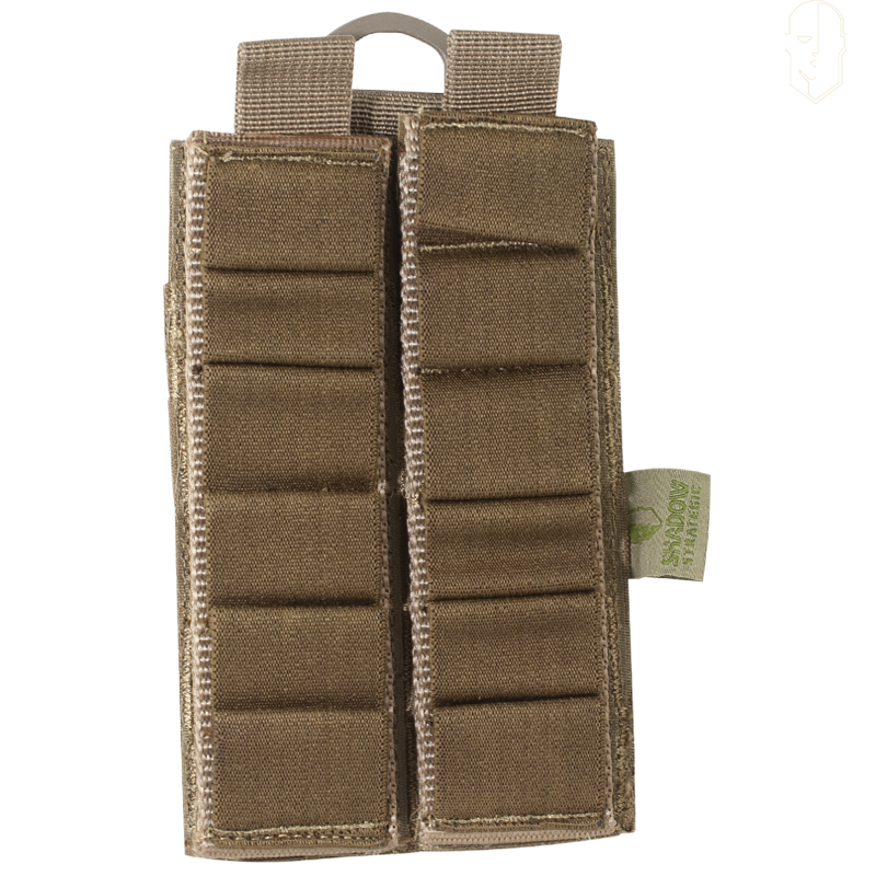 SHADOW GEAR - Double Porte Cartouches Shotgun, MOLLE, Coyote