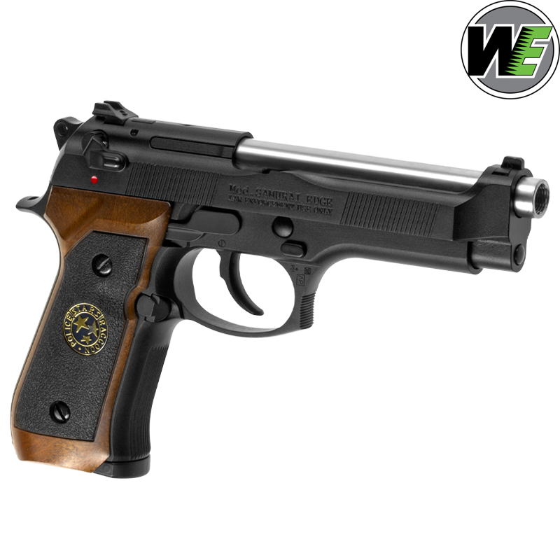 WE - Réplique M92 Samourai Edge, Biohazard, Green Gas, Airsoft