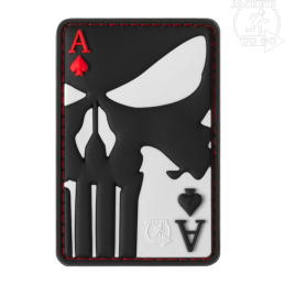 JTG - Patch 3D PVC Punisher Ace Of Spades, Multicolor