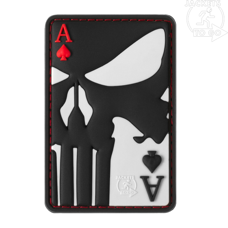 JTG - Patch 3D PVC Punisher Ace Of Spades, Multicolor