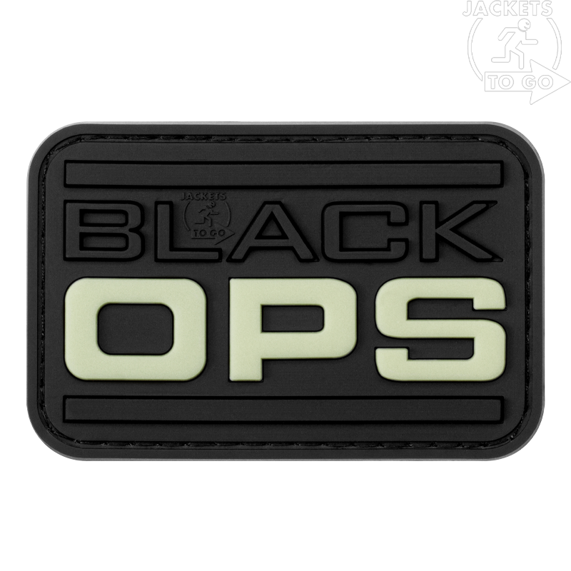 JTG - Patch 3D en PVC BLACK OPS, Phosphorescent