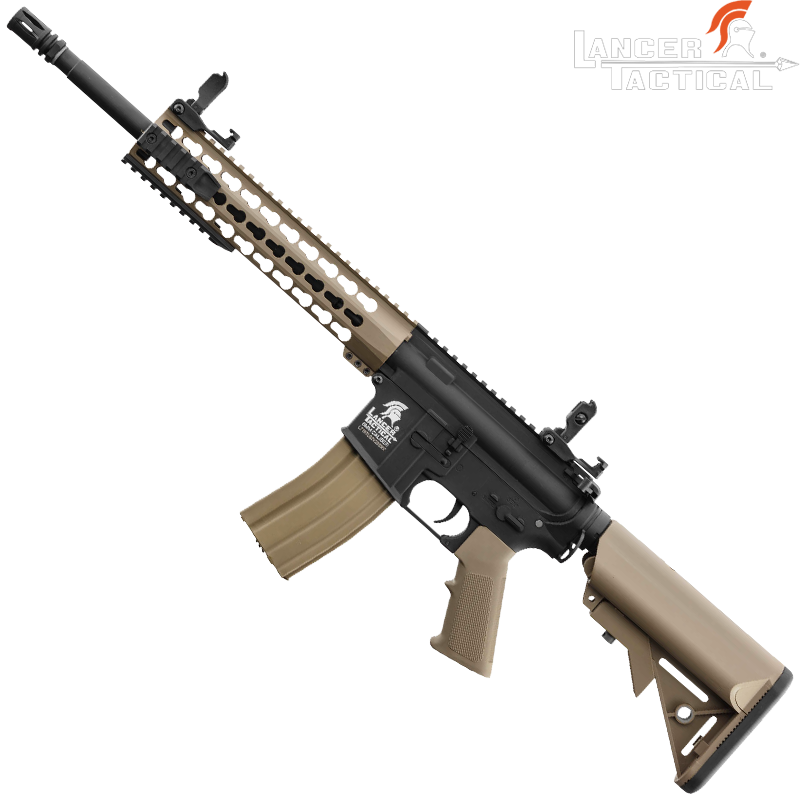 LANCER TACTICAL - Réplique LT-19 M4 KEYMOD 10', Dual Tone, Pack Complet