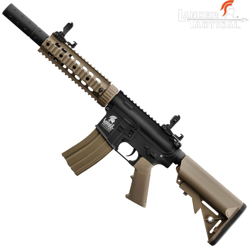 LANCER TACTICAL - Réplique LT-15 M4 SD, Dual Tone, Pack Complet