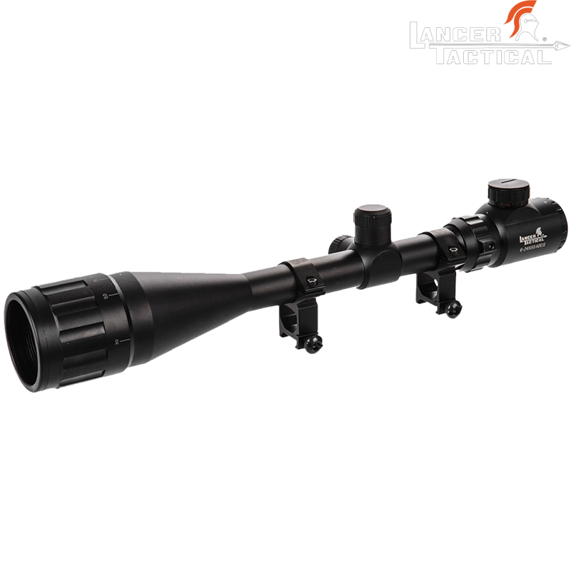 LANCER TACTICAL - Lunette de Visée 6-24 x50 AOEG pour Airsoft