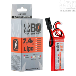 BO ENERGY - Batterie LiPo 7,4 v 800 mAh 25 C - 1 Stick, AN/PEQ