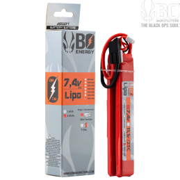 BO ENERGY - LiPo 7,4v 2000mAh 25 C, 2 Sticks, Tamiya