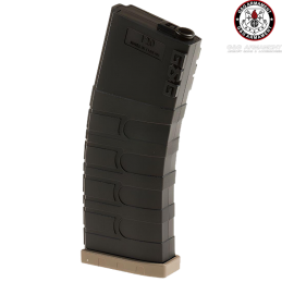 G&G ARMAMENT - Pack de 5 Chargeurs Mid-Cap 120 Billes DUAL TONE Noir/Tan pour CM16, GR16