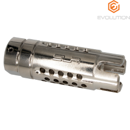 EVOLUTION by DYTAC - Cache-Flammes SLR Synergy, 14mm, Titanium pour Airsoft