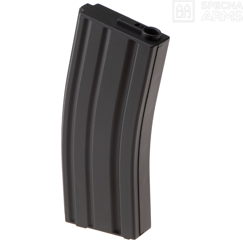 SPECNA ARMS - Chargeur Mid-Cap 140 billes M4 AEG, Noir