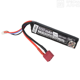 SPECNA ARMS - Li-Po 7,4v 600mAh 20/40C C, 1 Stick, Dean, PDW