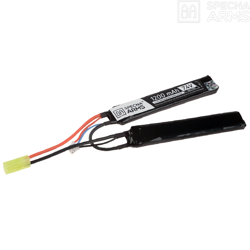 SPECNA ARMS - LiPo 7,4v 1200mAh 15/30C, 2 Sticks, Tamiya