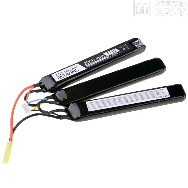 SPECNA ARMS - Batterie LiPo 11,1v 2000mAh 15/30C, 3 Sticks, Tamiya