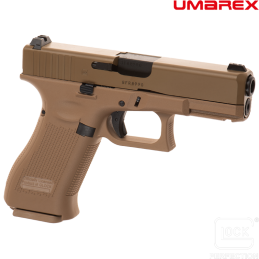 UMAREX - Réplique de Poing GLOCK™ 19X, Coyote, Green Gas, Blowback