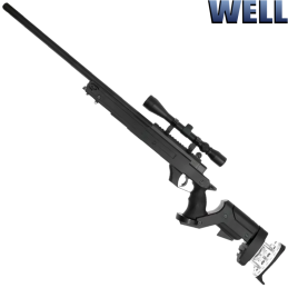 WELL - Réplique sniper MB05UPV, pack complet, spring Airsoft