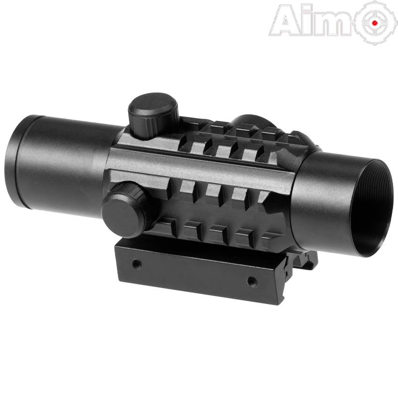 AIM-O - Viseur point rouge DELTA pour Airsoft, Noir