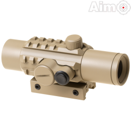 AIM-O - Viseur point rouge DELTA, Dark Earth pour Airsoft