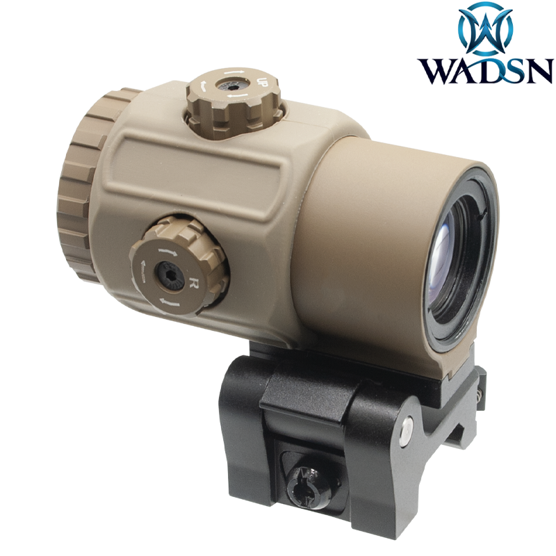 WADSN - Magnifier style G43, Zoom x3, Quick Detach, Dark Earth