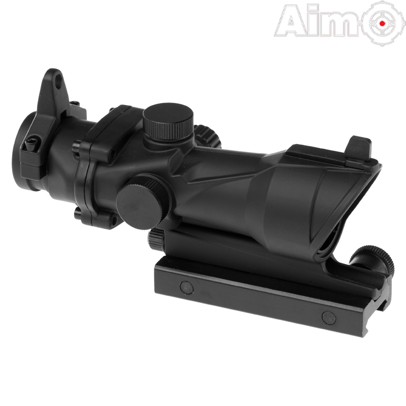 AIM-O - Lunette de visée ACOG 4x32 , Red, Green Dot, Noir