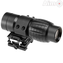 AIM-O - Magnifier FXD avec Zoom x4 FTS, Noir