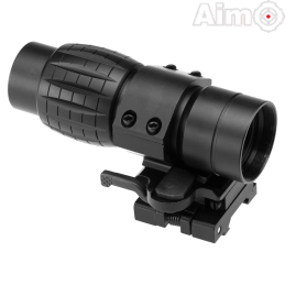 AIM-O - Magnifier FXD avec Zoom x4 FTS, Noir