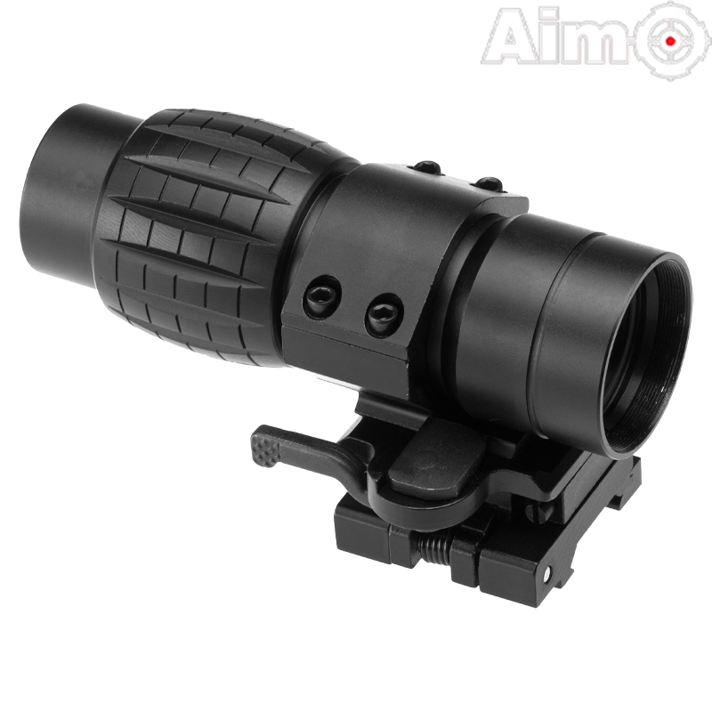 AIM-O - Magnifier FXD avec Zoom x4 FTS, Noir