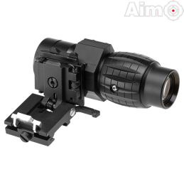 AIM-O - Magnifier FXD avec Zoom x4 FTS, Noir