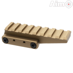 AIM-O - Rail de montage RIS, Optic Riser, Dark Earth