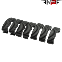 MP - Couvres Rails Tactical Index Clips LARUE, Noir pour Airsoft