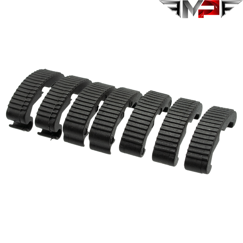 MP - Couvres Rails Tactical Index Clips LARUE, Noir pour Airsoft