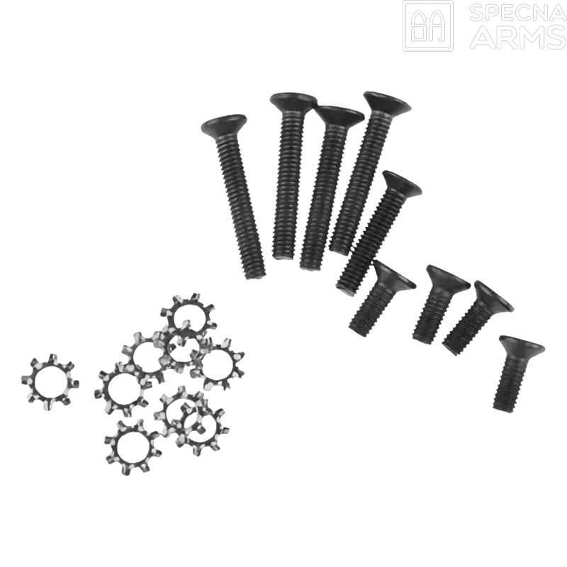 SPECNA ARMS - Set de 9 vis pour gearbox version 2 QD AEG