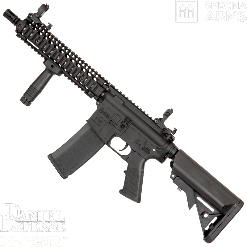 SPECNA ARMS - Réplique MK18 SA-E19 EDGE™ X-ASR™, DANIEL DEFENSE™, Noir