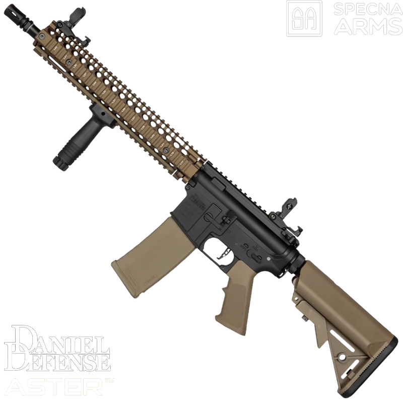 SPECNA ARMS - Réplique MK18 SA-E26 2.0 Chaos Bronze EDGE™ DANIEL DEFENSE, Airsoft