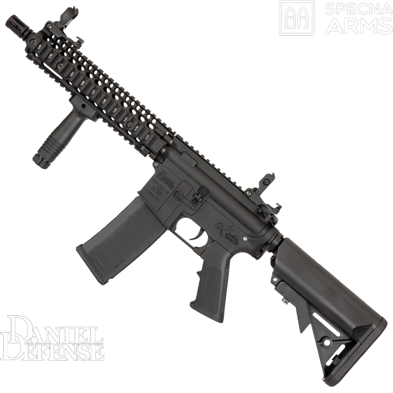 SPECNA ARMS - Réplique MK18 SA-E19, EDGE™ HAL2™, Daniel Defense™, Noir