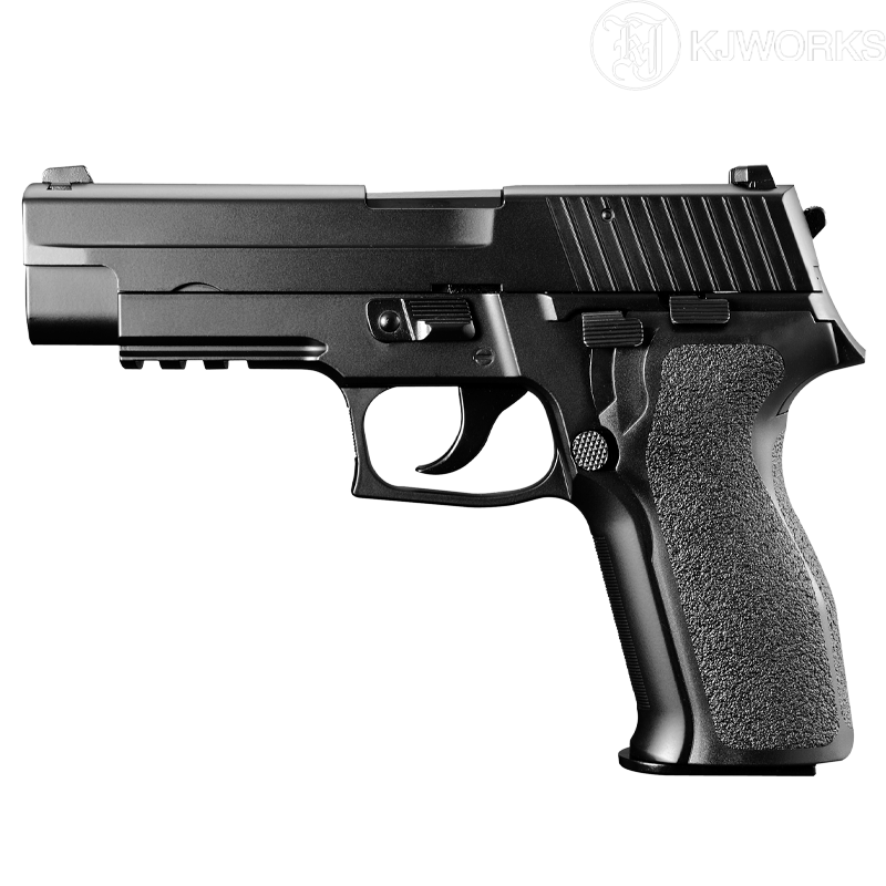 KJ WORKS - Réplique KP-01 E2 Sig Sauer Green Gas, Dual Power