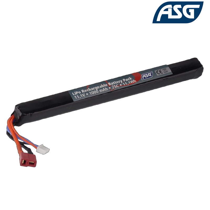 ASG - Batterie LiPo 11,1v 1000mAh 25C, 1 Stick, Scorpion EVO, AK