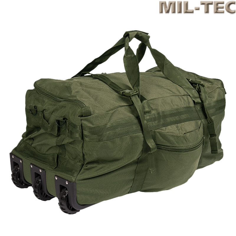 MIL-TEC - Sac de transport COMMANDO avec roulettes, Olive Drab