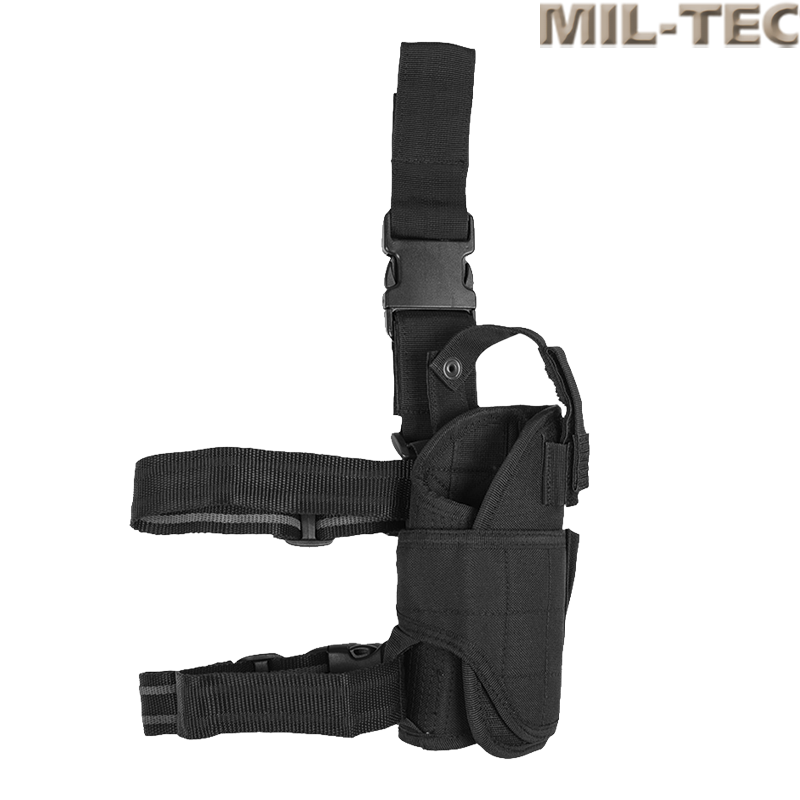 MIL-TEC - Holster de Cuisse Réglable, Noir, Airsoft