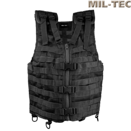 MIL-TEC - Gilet Tactique Modular System MOLLE, Noir