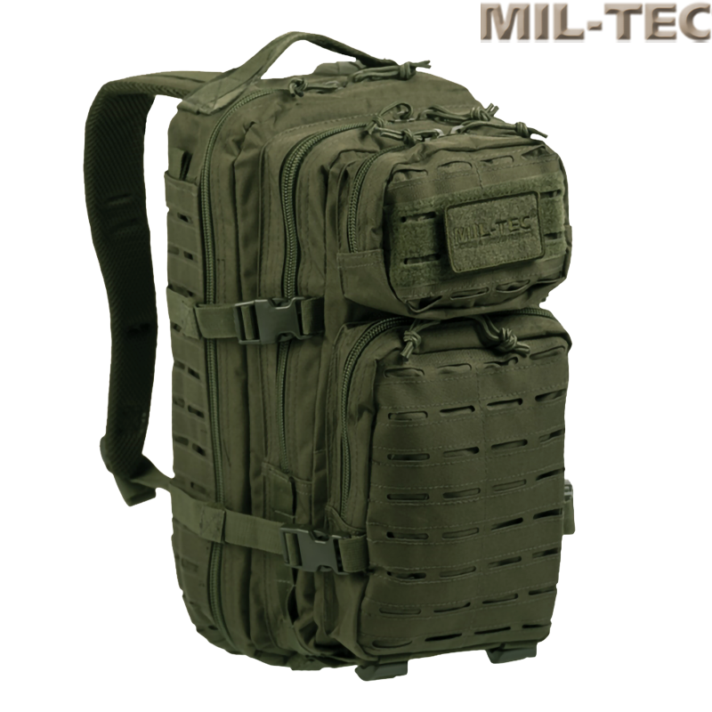 MIL-TEC - Sac de Transport ASSAULT, Version Small, Laser Cut MOLLE/PALS, Olive Drab