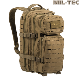 MIL-TEC - Sac de Transport ASSAULT, Version Small, Laser Cut MOLLE/PALS, Coyote