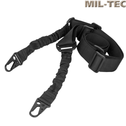 MIL-TEC - Sangle Tactique Bungee, 2 Points Noir