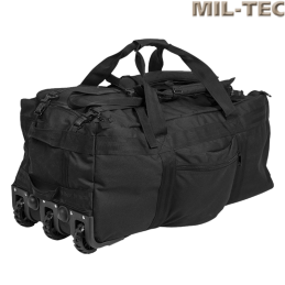 MIL-TEC - Sac de transport COMMANDO avec roulettes, noir