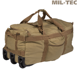 MIL-TEC - Sac de transport COMMANDO avec roulettes, Coyote