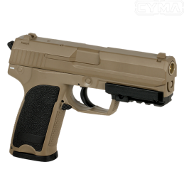 CYMA - Réplique de poing CM.125, USP Tan AEP Airsoft