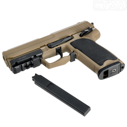 CYMA - Réplique de poing CM.125, USP Tan AEP Airsoft