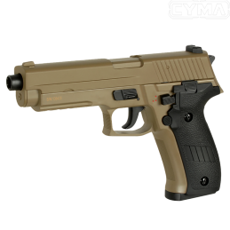 CYMA - Réplique de poing CM.122, P226, Tan AEP airsoft