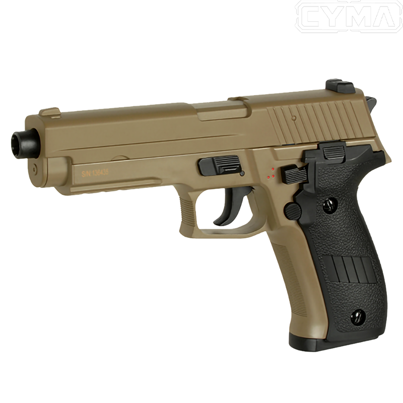 CYMA - Réplique de poing CM.122, P226, Tan AEP airsoft