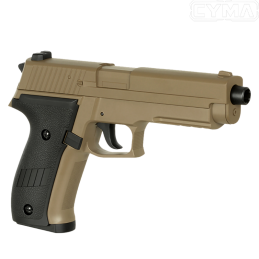 CYMA - Réplique de poing CM.122, P226, Tan AEP airsoft